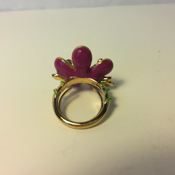 JUICY COUTURE Floral Ring Adjustable Ring - Picture 8 of 14